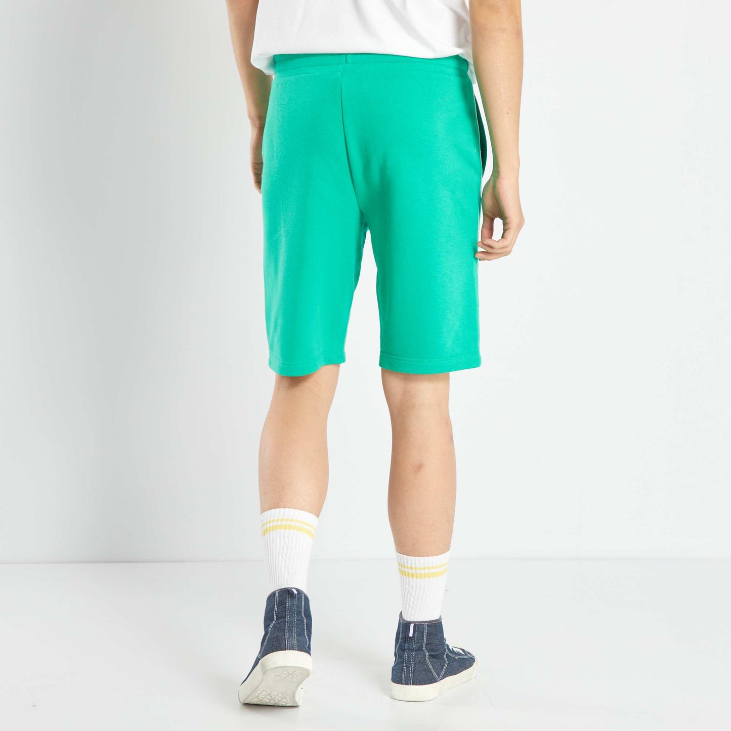 Short en molleton uni Vert