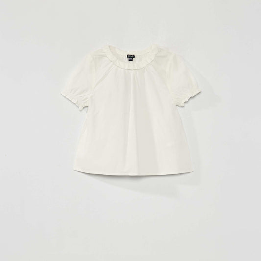 Blouse fluide Blanc