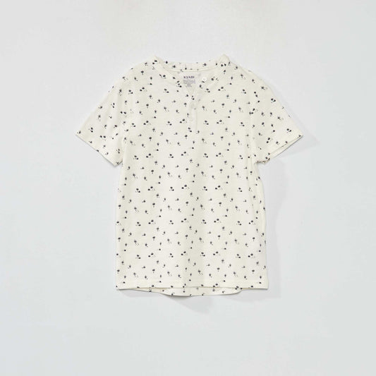 T-shirt pur coton Blanc