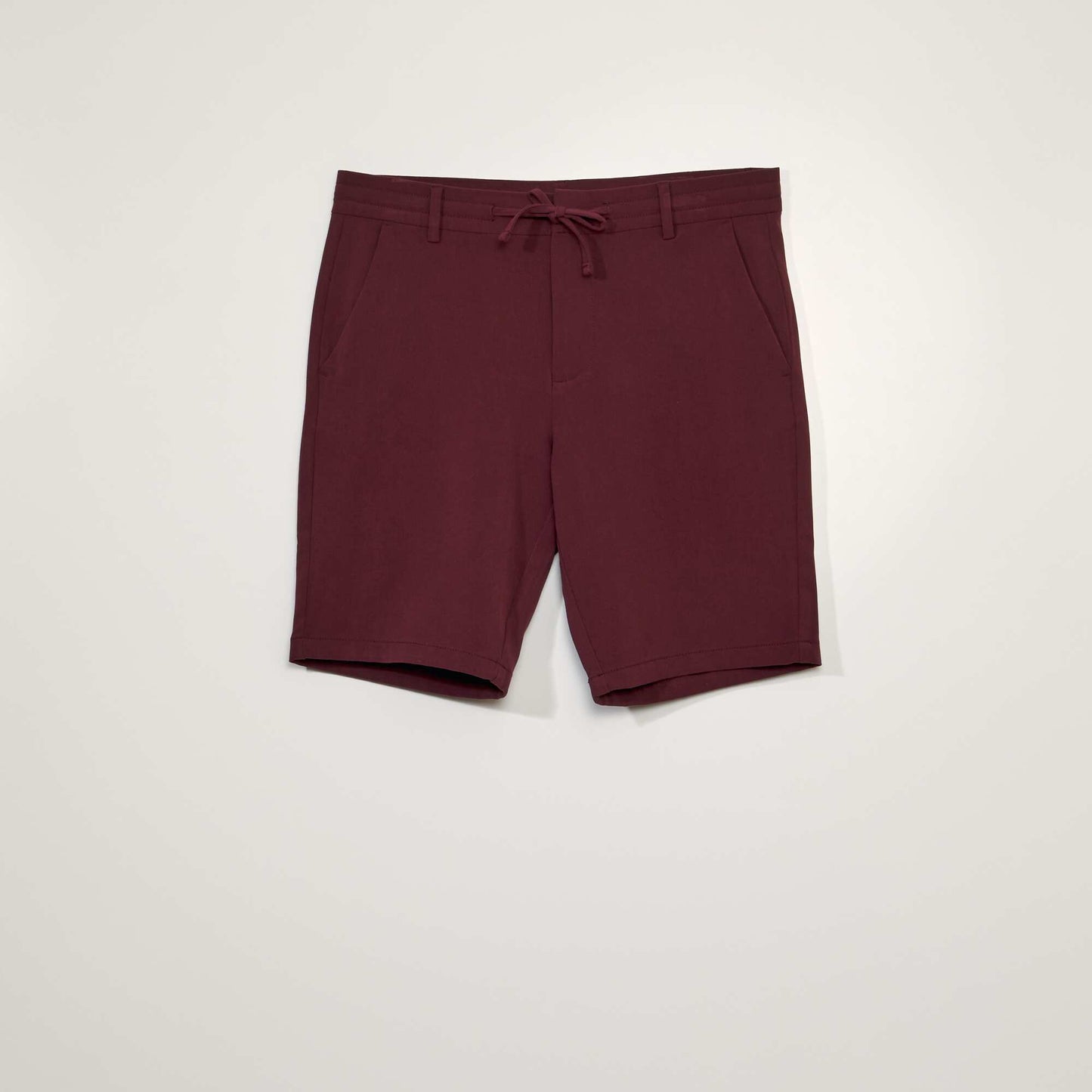 Bermuda chino léger Bordeaux