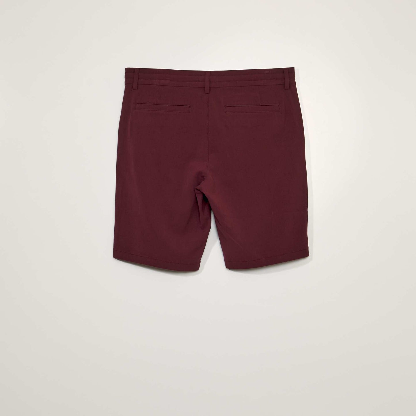 Bermuda chino léger Bordeaux