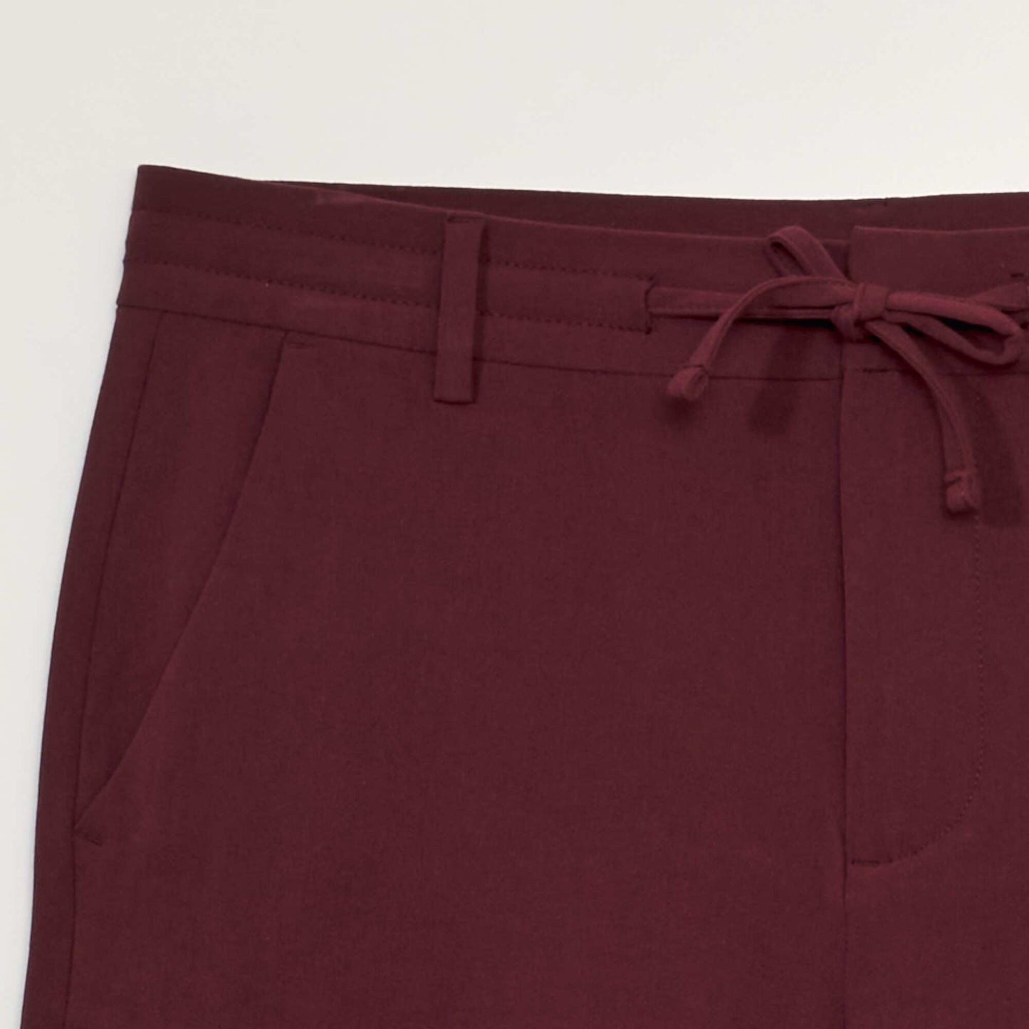 Bermuda chino léger Bordeaux