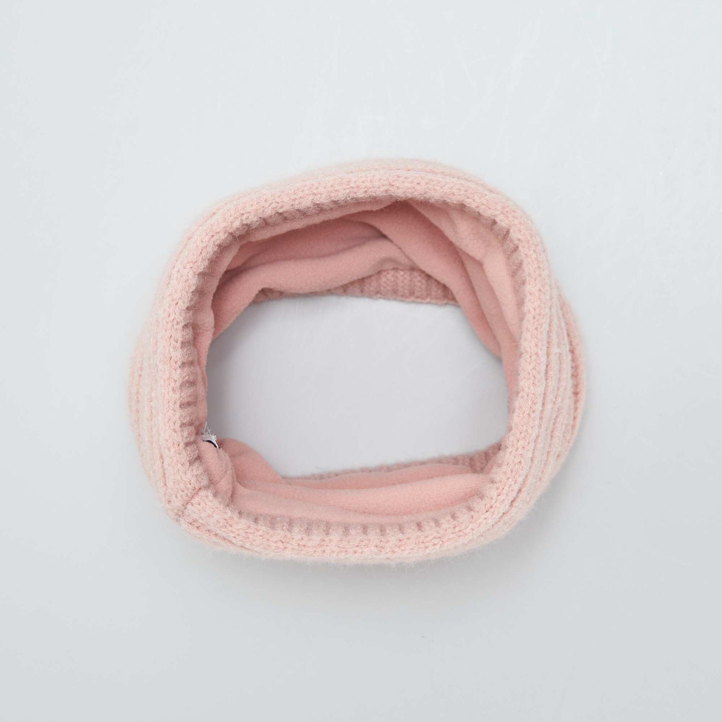 Snood côtelé Rose