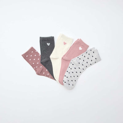 Lot de 5 paires de chaussettes VIOLET