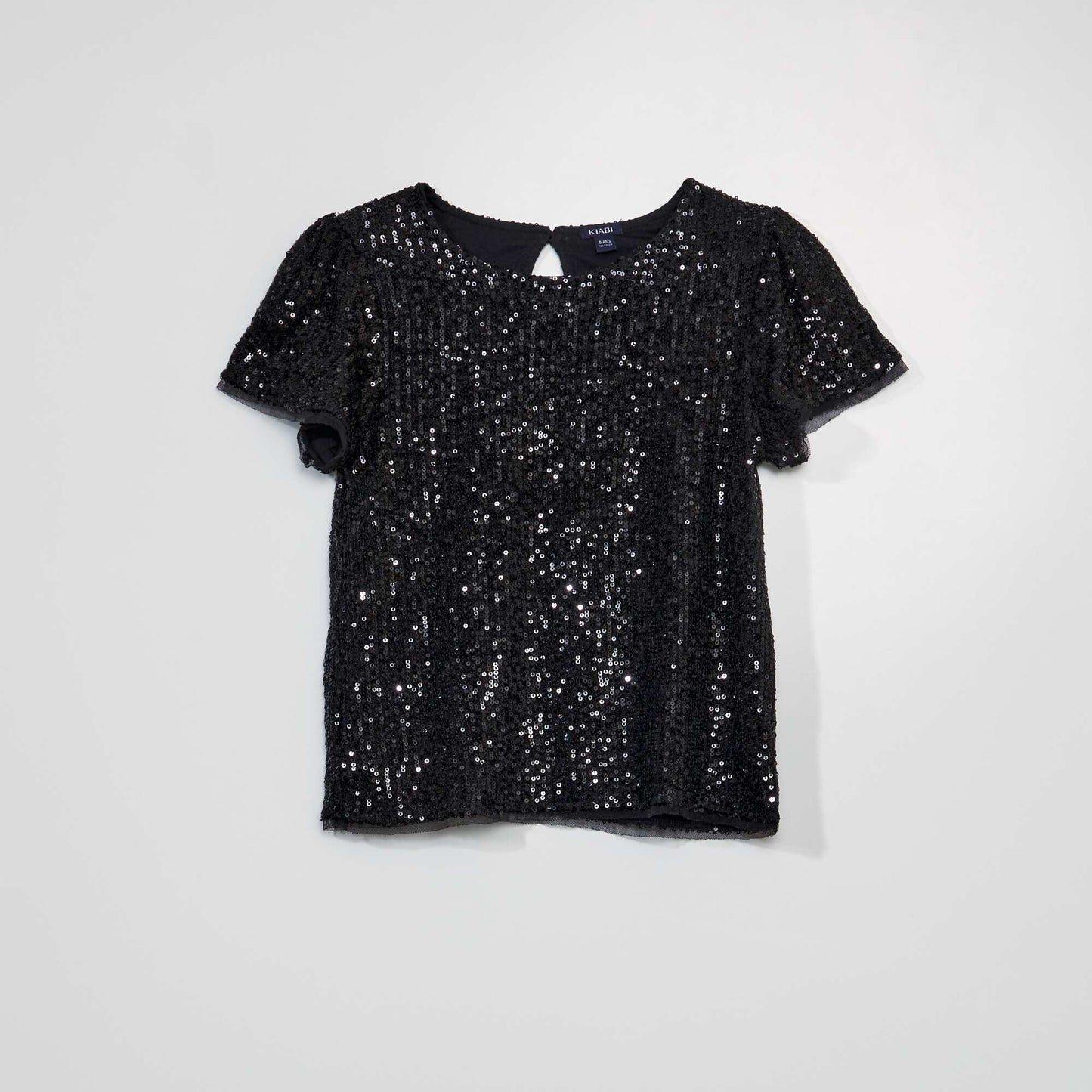 Chemisier avec sequins Noir