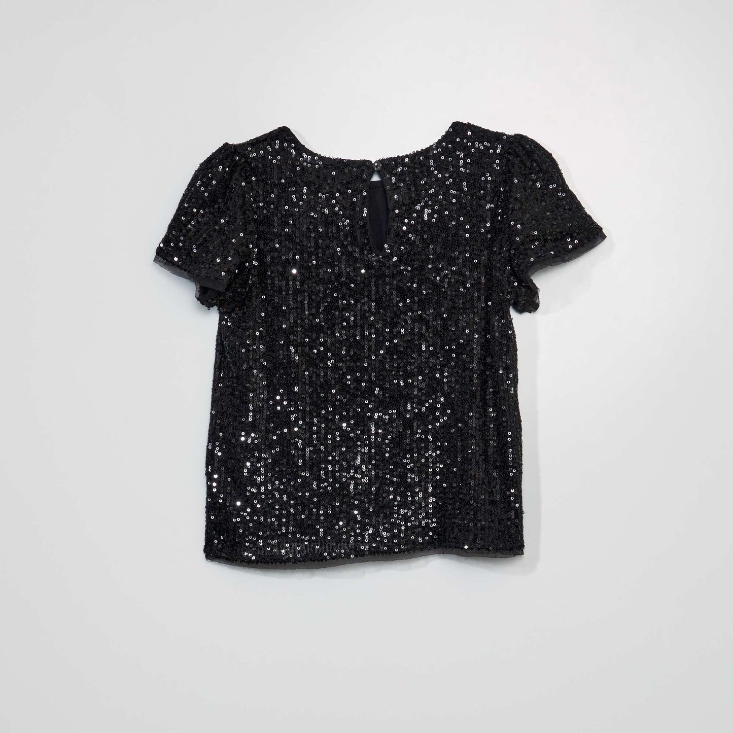 Chemisier avec sequins Noir