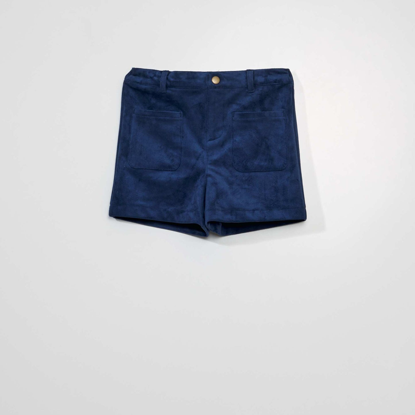 Short en daim Bleu