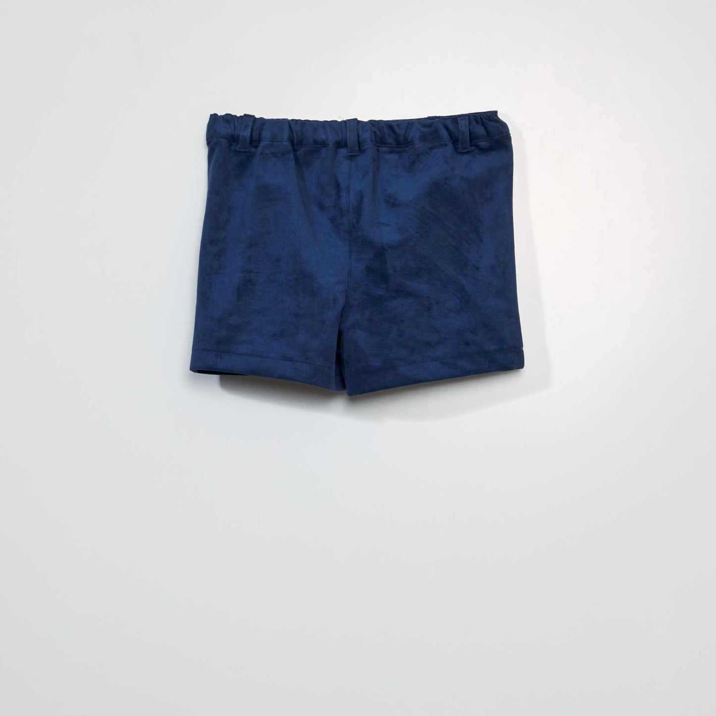 Short en daim Bleu