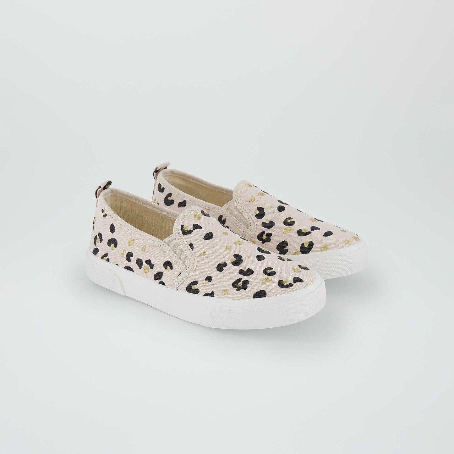 Baskets slip-on imprimées Beige