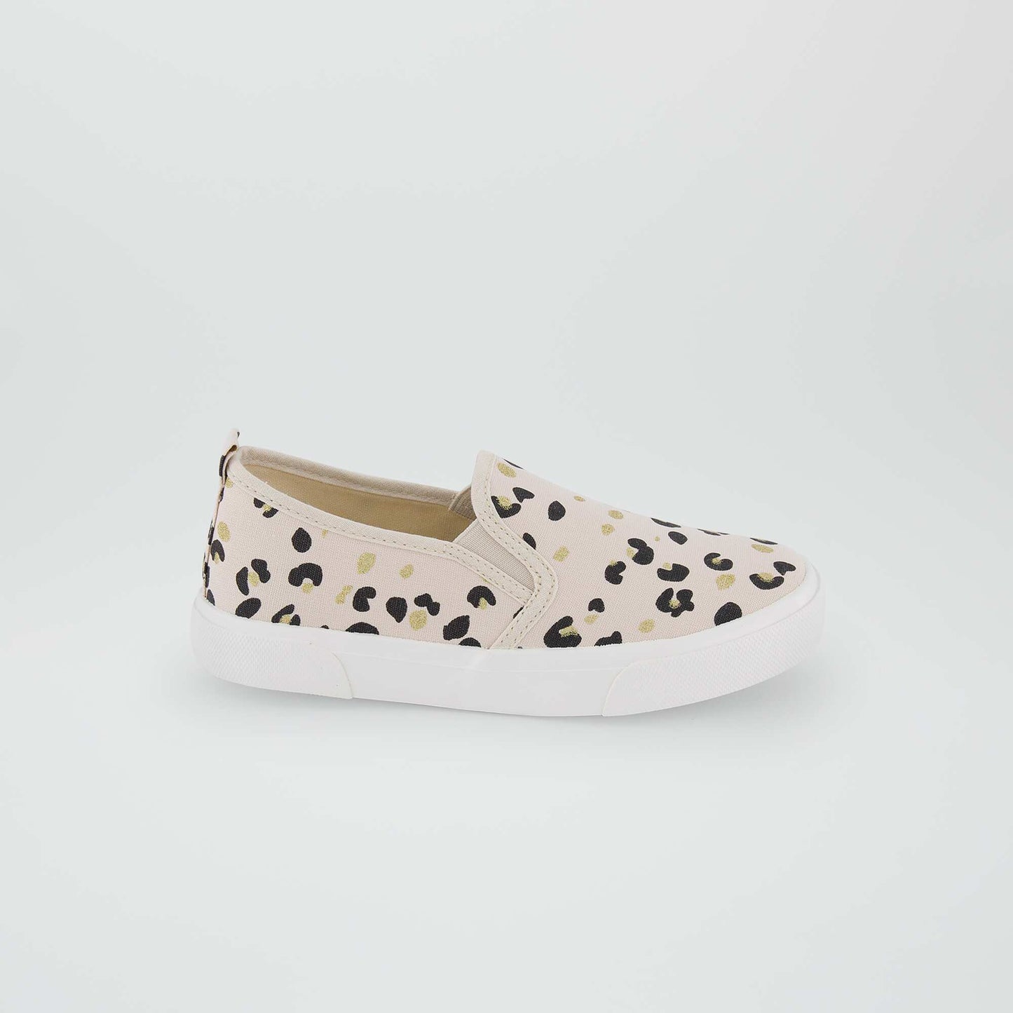 Baskets slip-on imprimées Beige