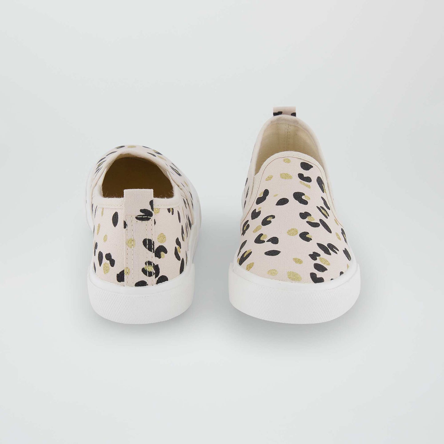 Baskets slip-on imprimées Beige