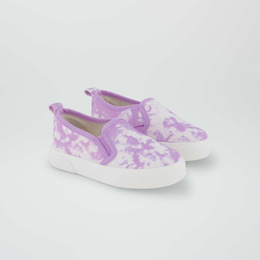 Basket slip-on imprimées Violet