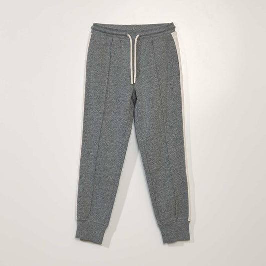 Pantalon jogging à bandes Gris clair