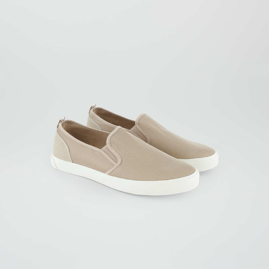 Baskets slip-on Beige