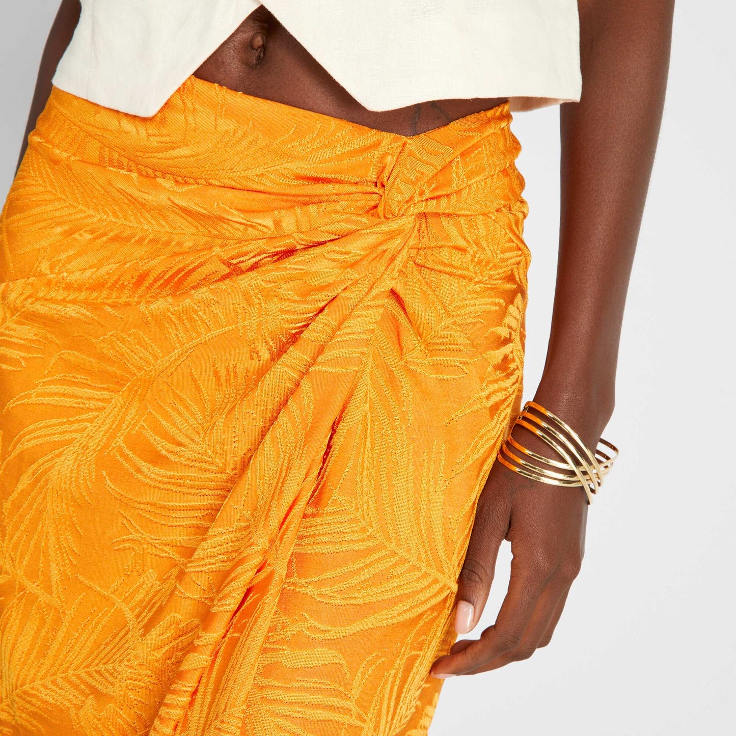 Jupe longue Orange