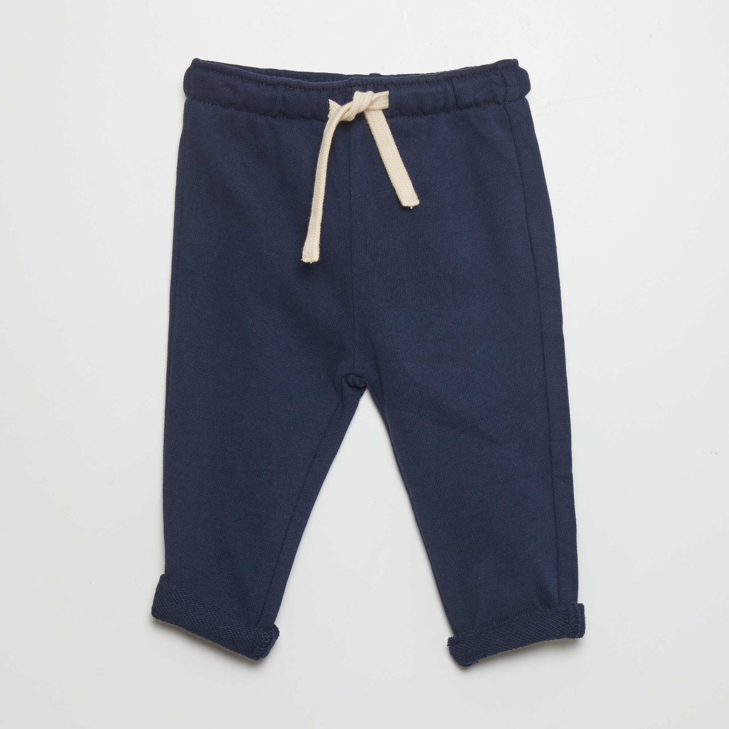 Pantalon jogging en french terry Bleu marine