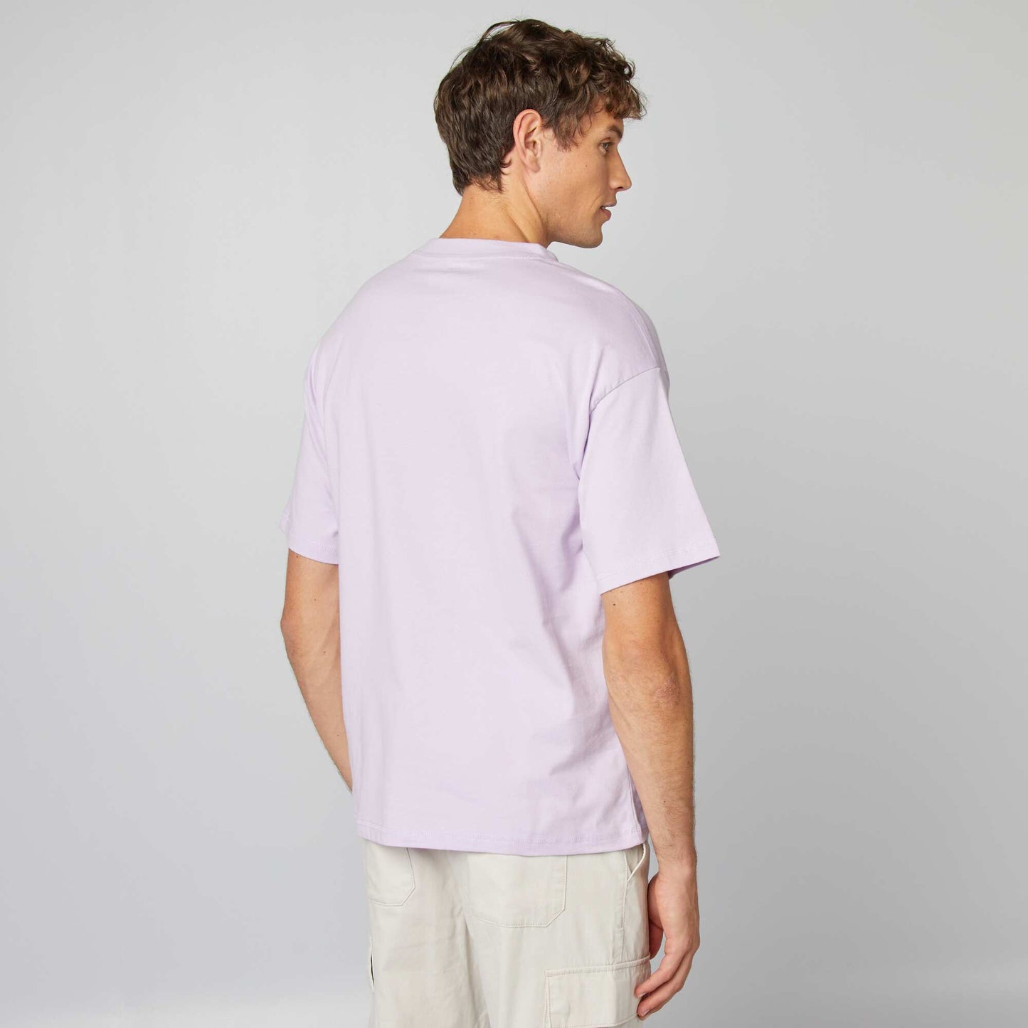 Tee-shirt uni à coupe large Lila