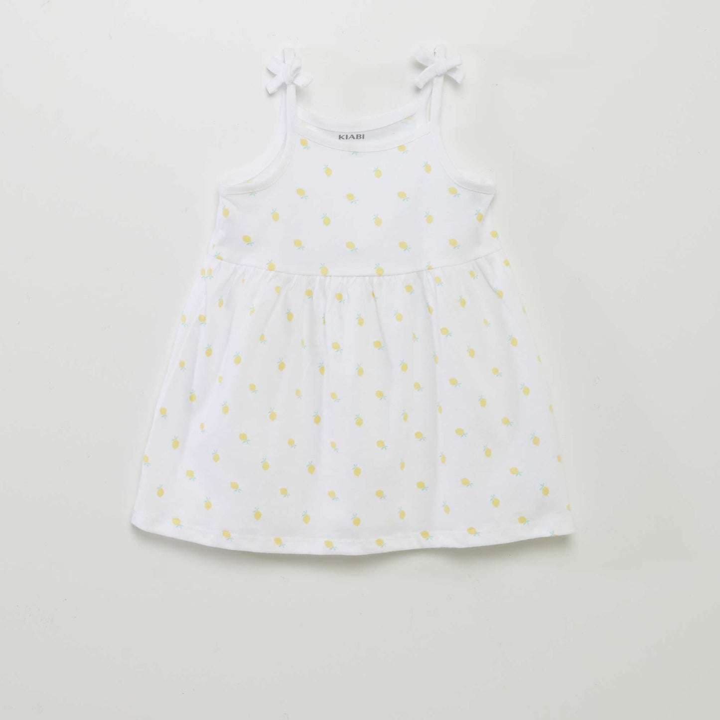 Lot de 2 robes à fines bretelles Blanc/jaune