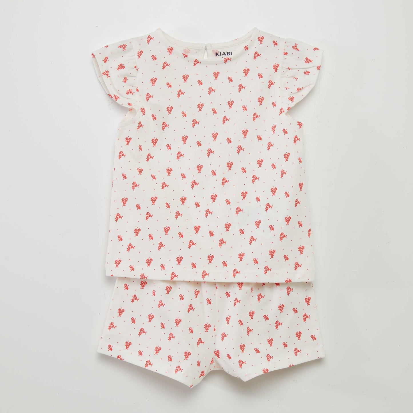 Ensemble short + t-shirt - 2 pièces Blanc