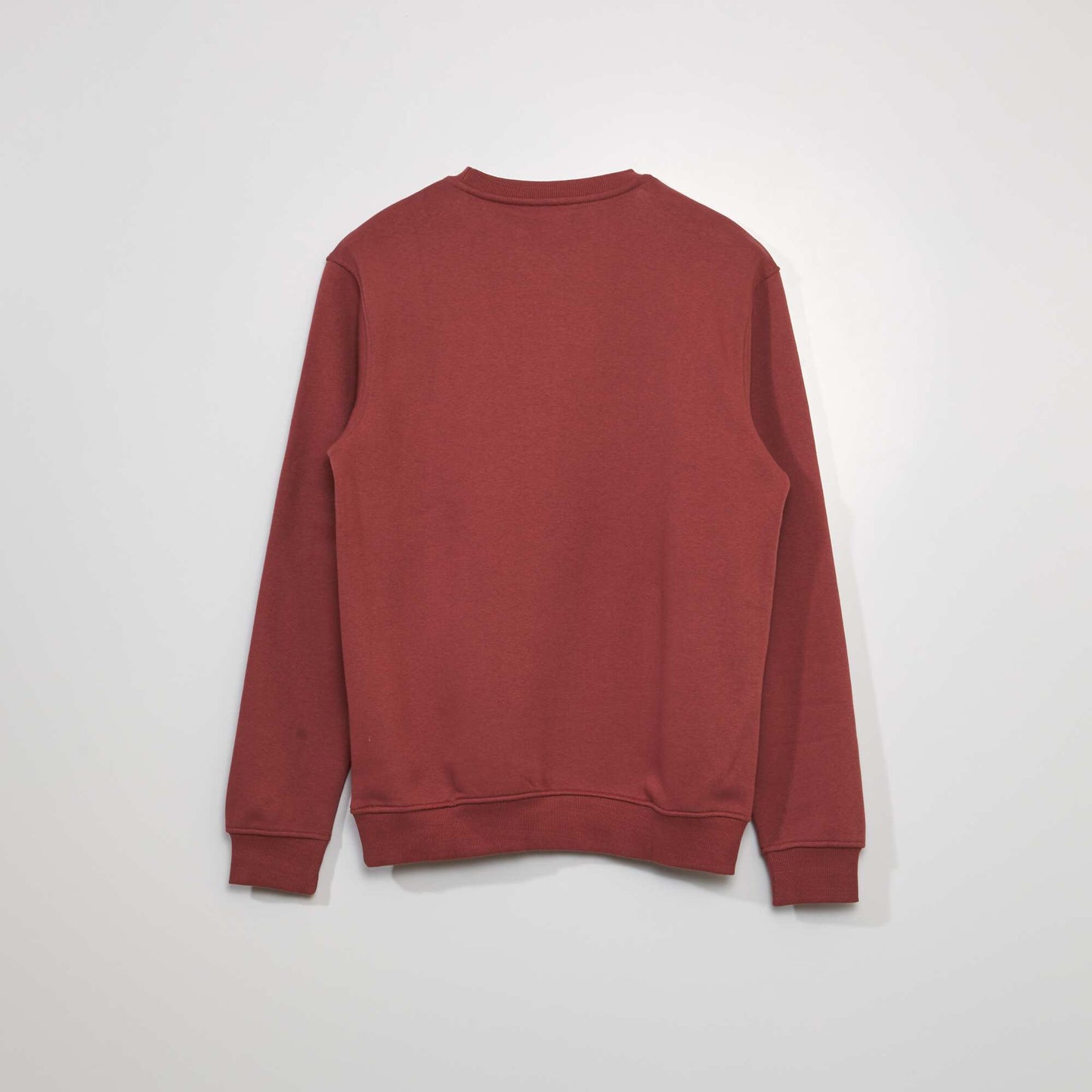 Sweat en molleton imprimé Rouge