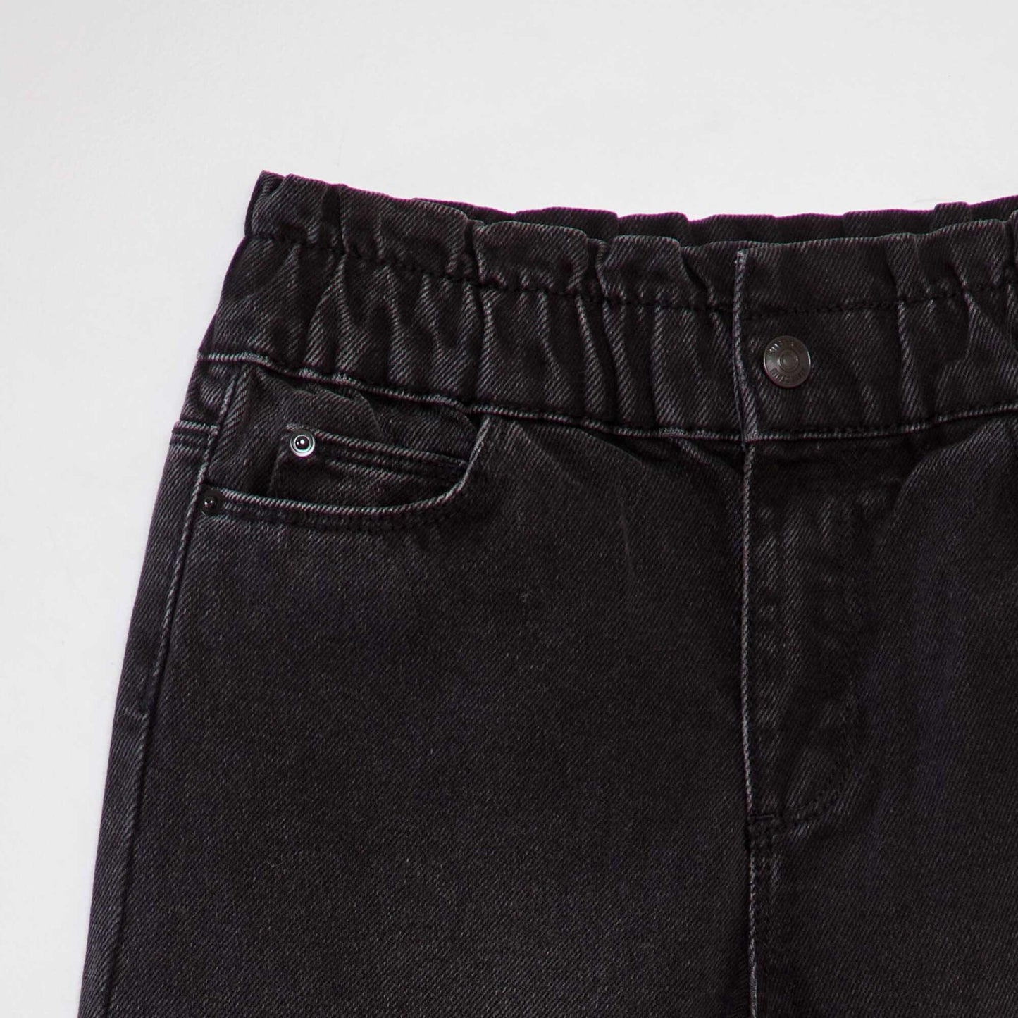Jean mom paperbag NOIR