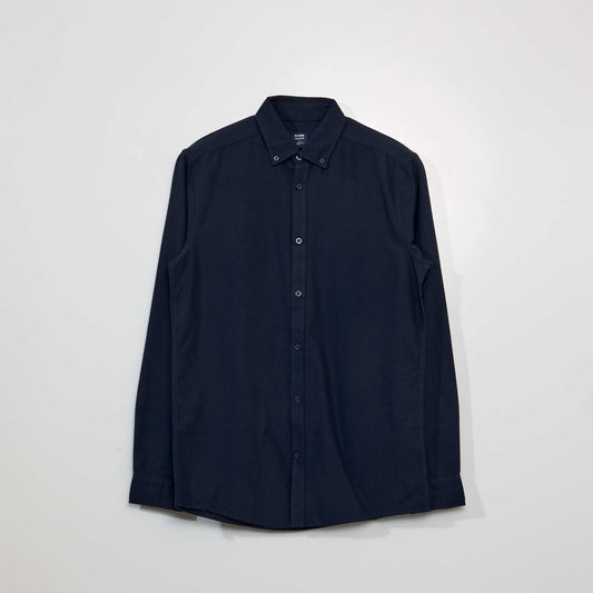 Chemise en coton oxford Bleu