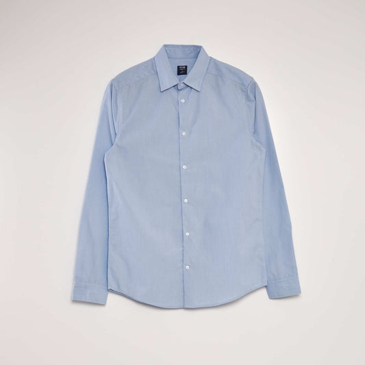 Chemise classique unie BLEU CIEL