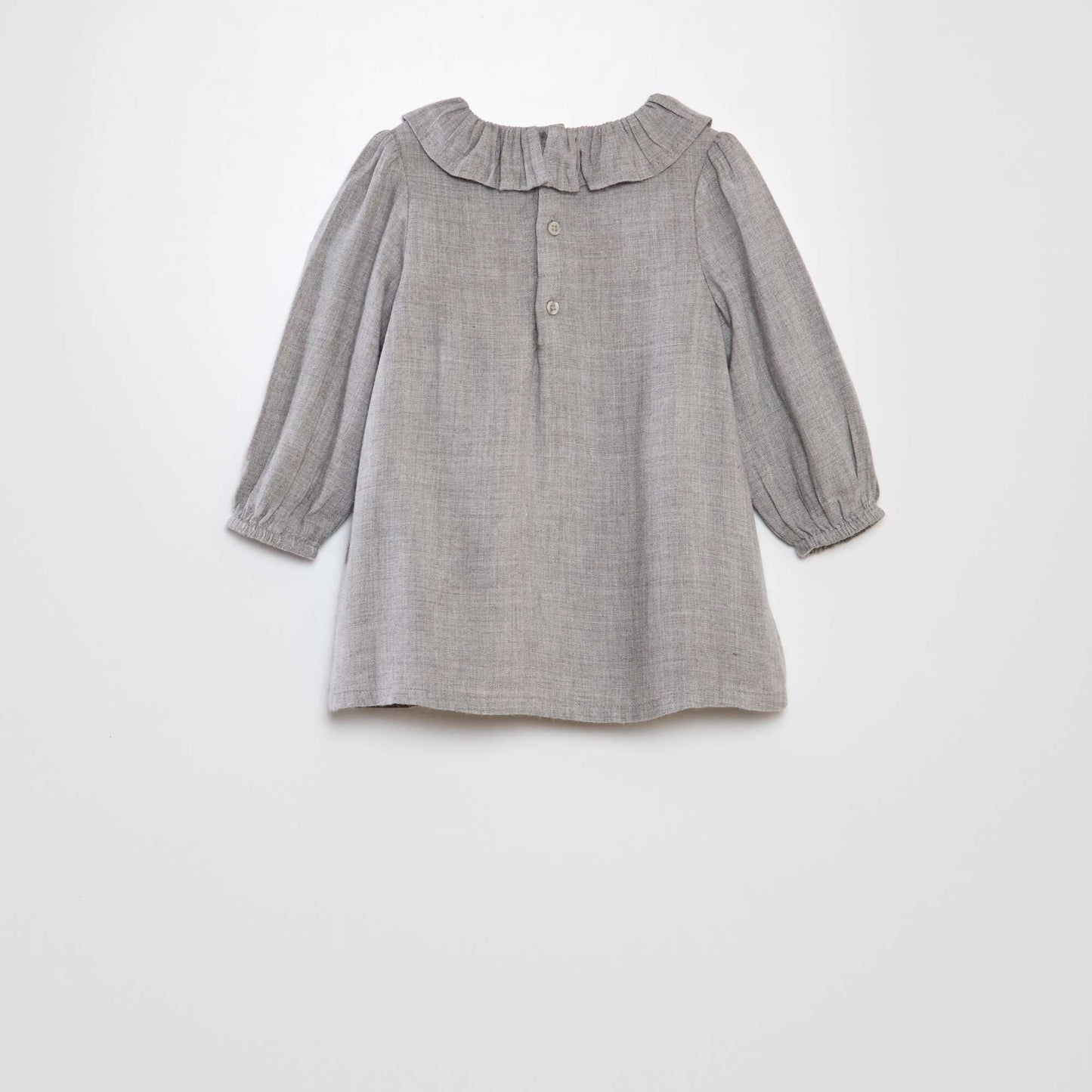 Robe avec collerette Gris