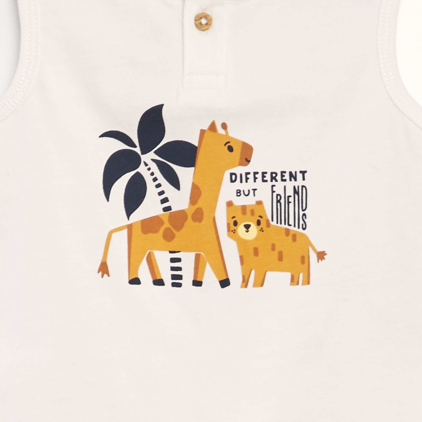 Ensemble débardeur + short - 2 pièces Blanc/jaune