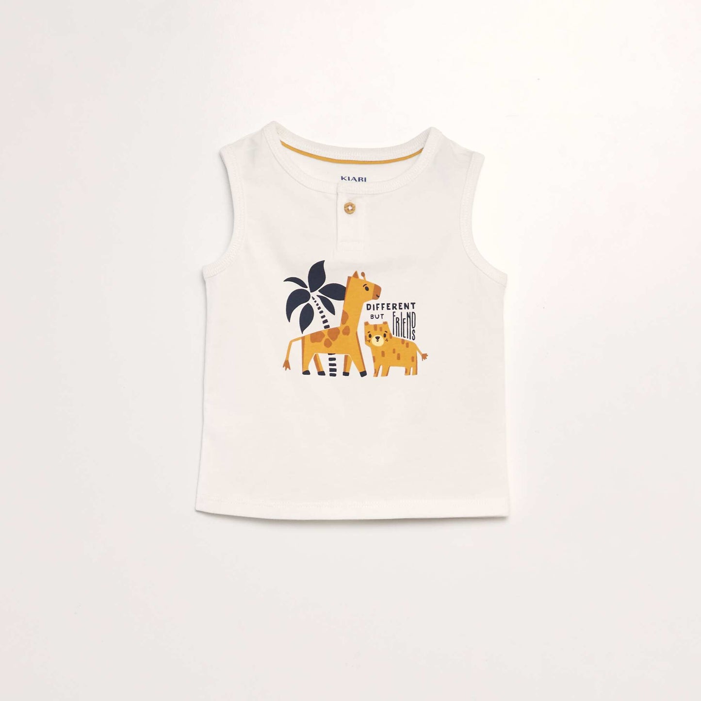 Ensemble débardeur + short - 2 pièces Blanc/jaune