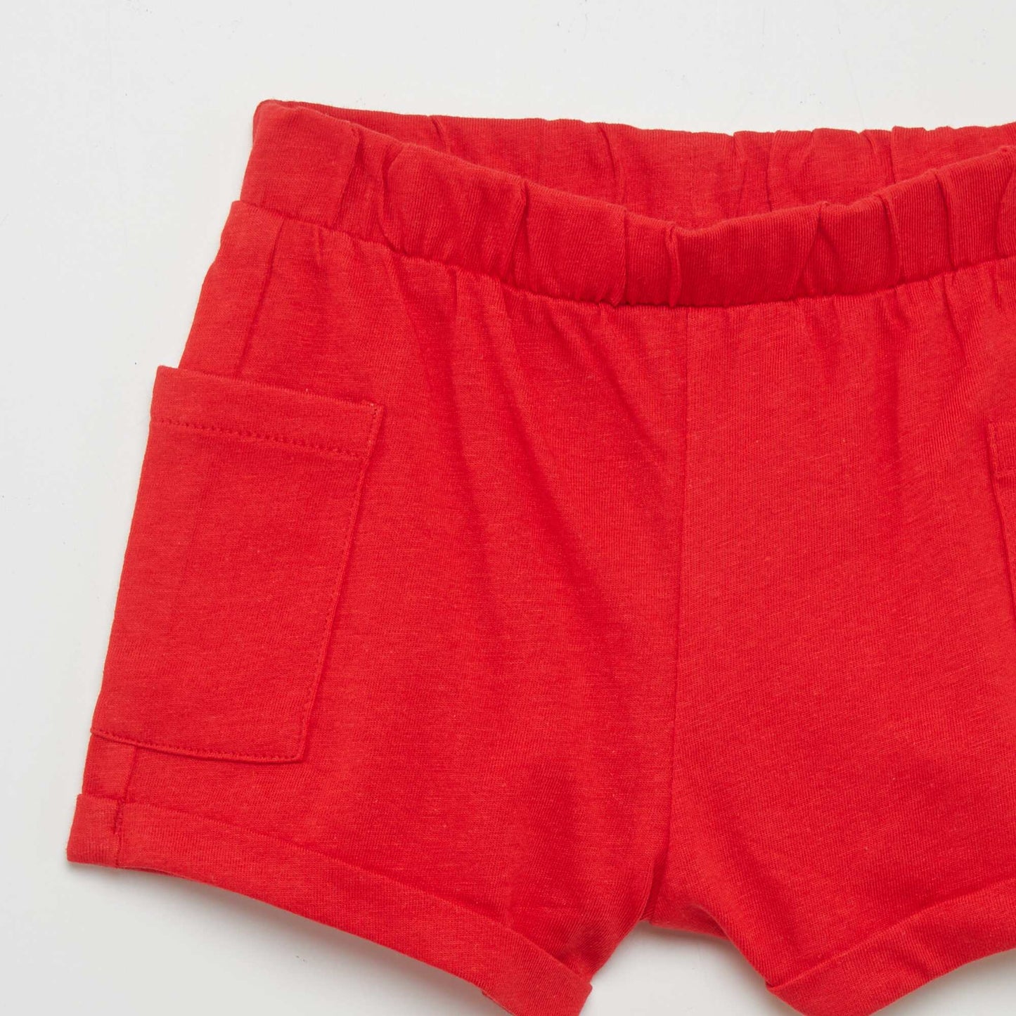 Ensemble tee-shirt + short - 2 pièces Blanc/rouge