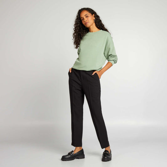 Pantalon cigarette noir