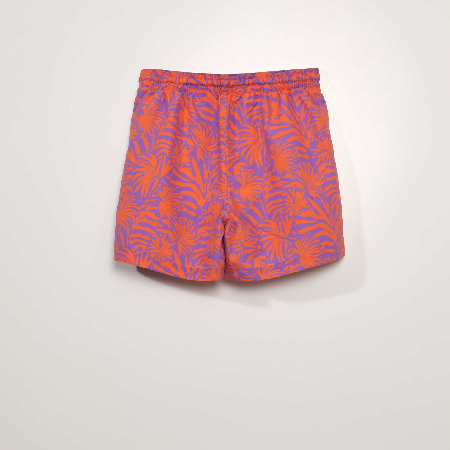 Short de bain rayé Orange