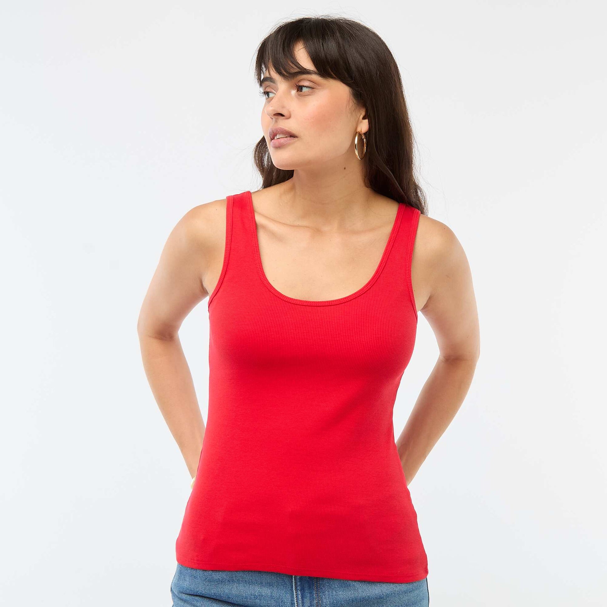 Débardeur sans manches ROUGE