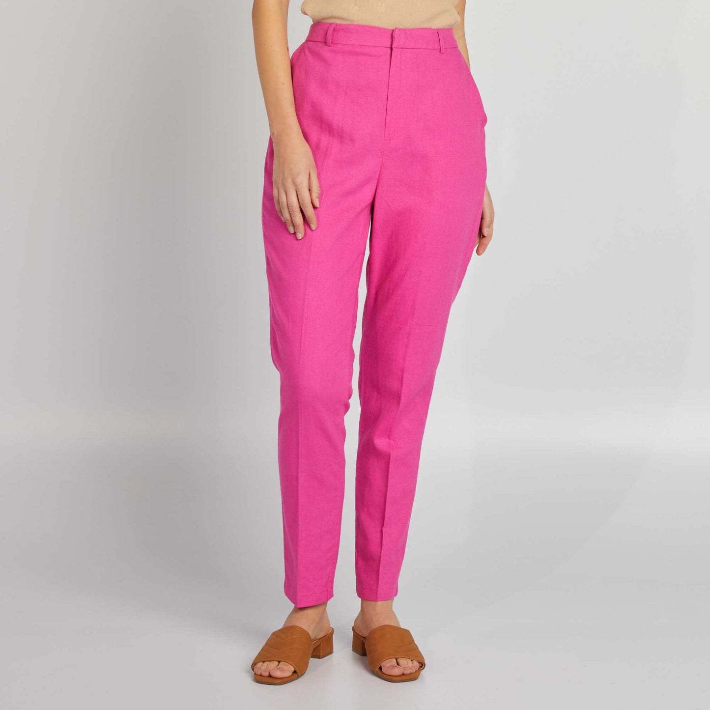 Pantalon en lin Rose