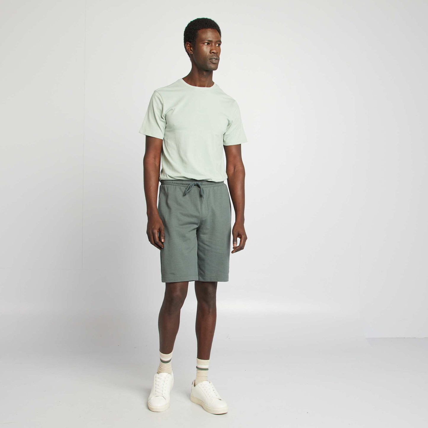 Tee-shirt uni - Slim fit VERT