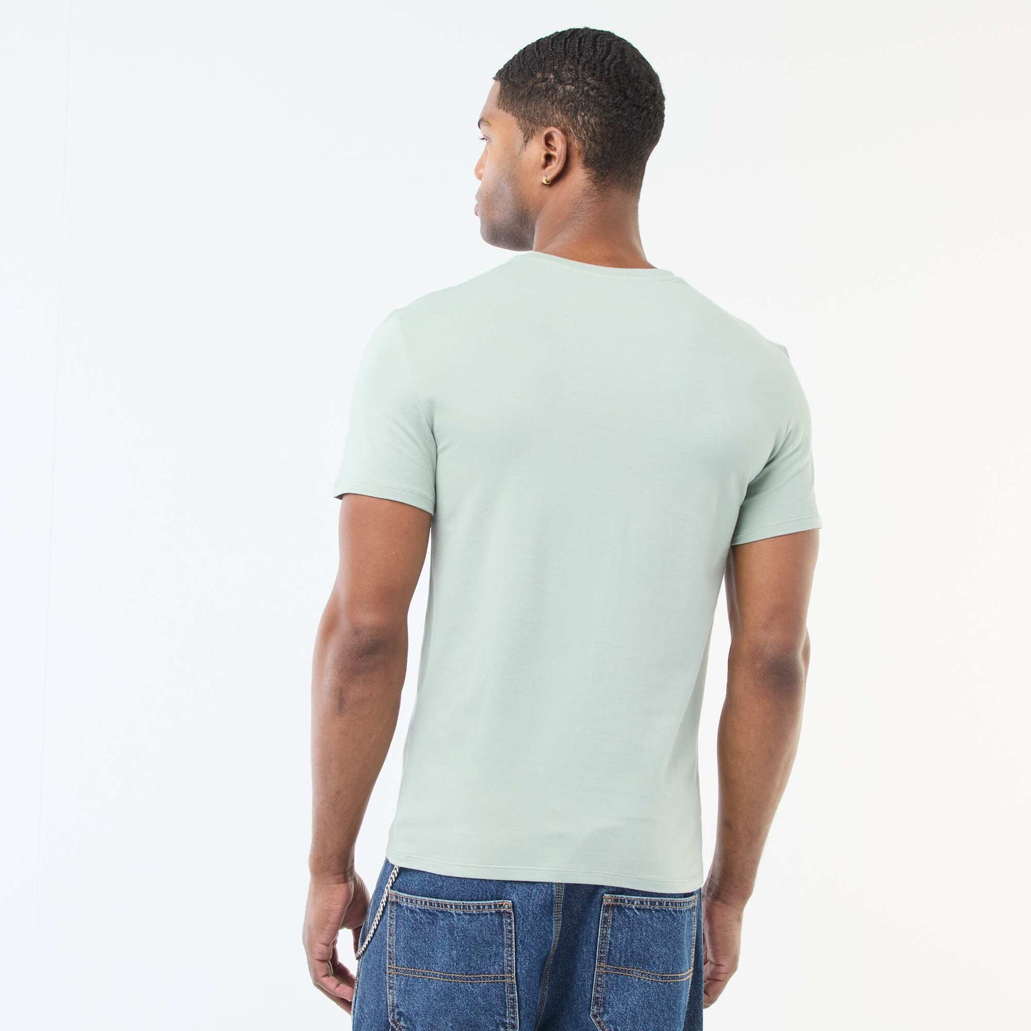 Tee-shirt uni - Slim fit VERT