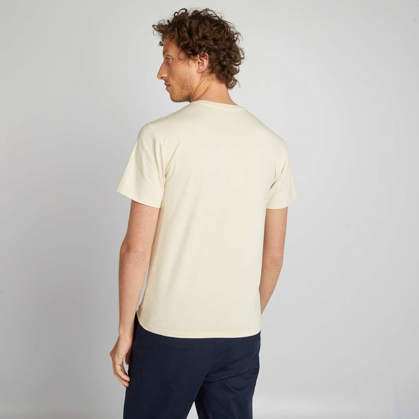 Tee-shirt uni - Muscle fit Beige