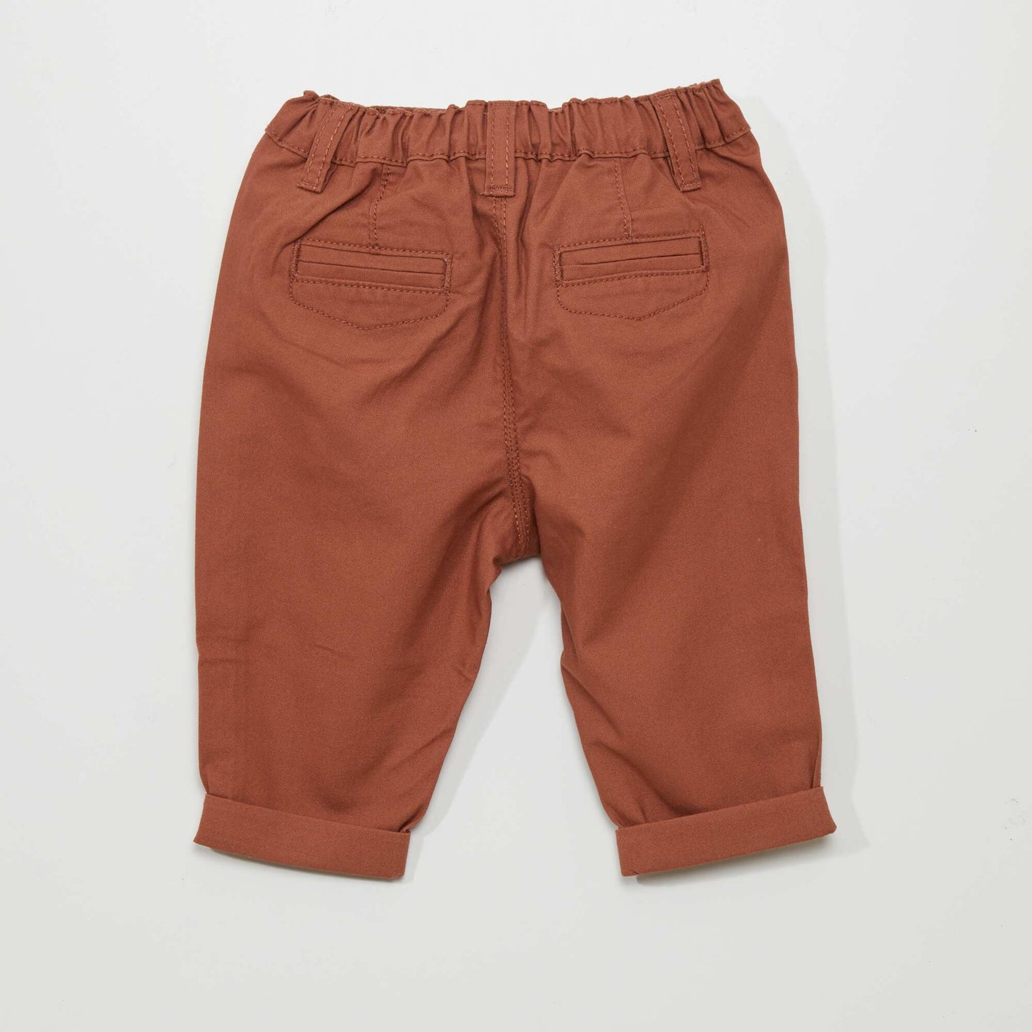 Pantalon en coton Marron orangé