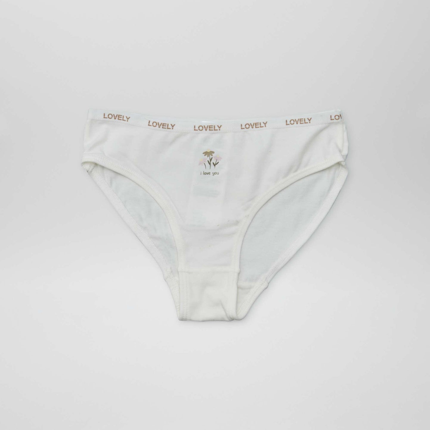 Lot de 4 culottes imprimées BLANC
