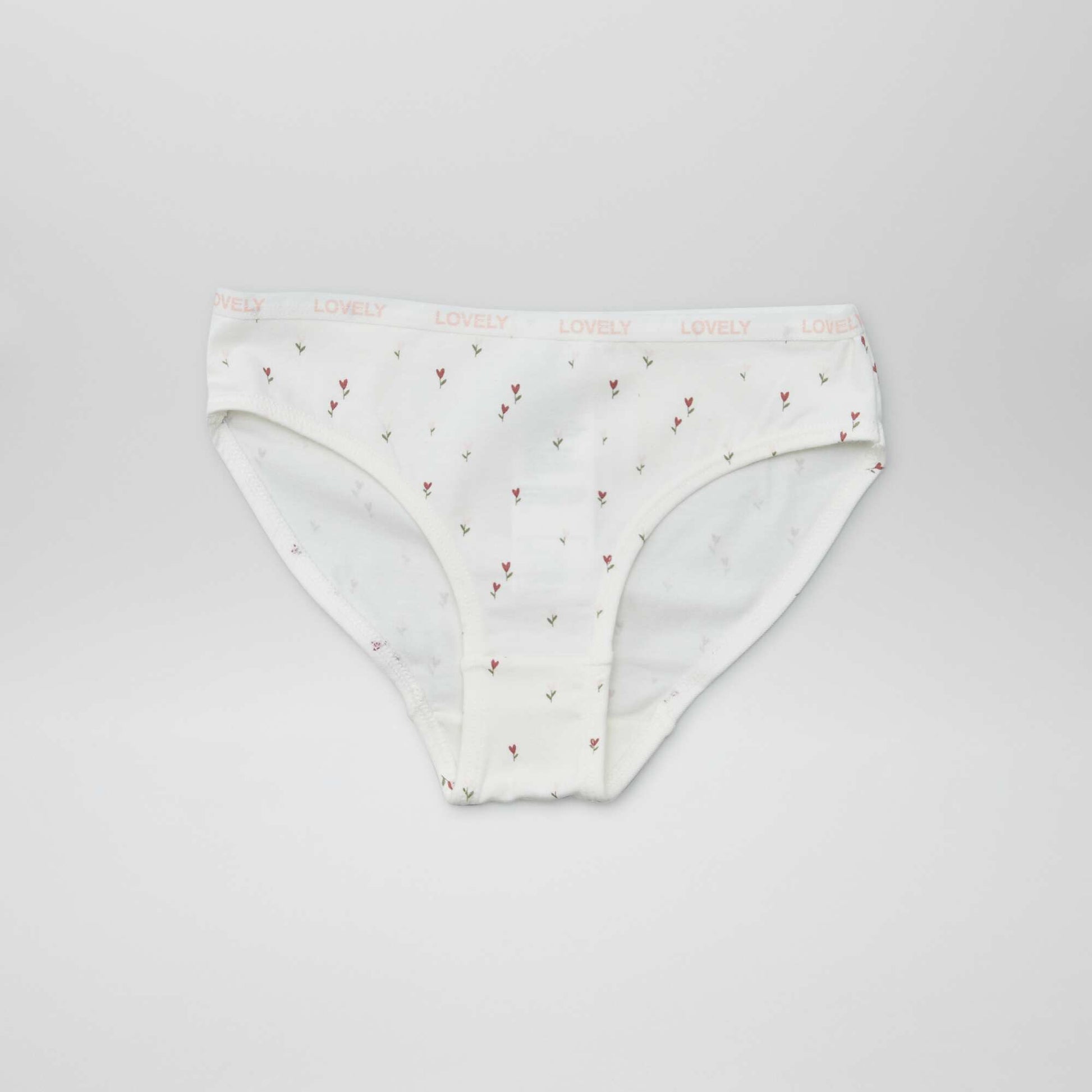 Lot de 4 culottes imprimées BLANC
