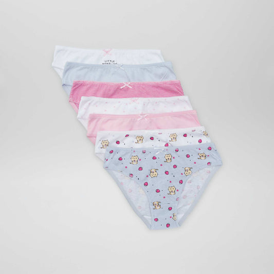 Lot de 7 culottes Multicolore