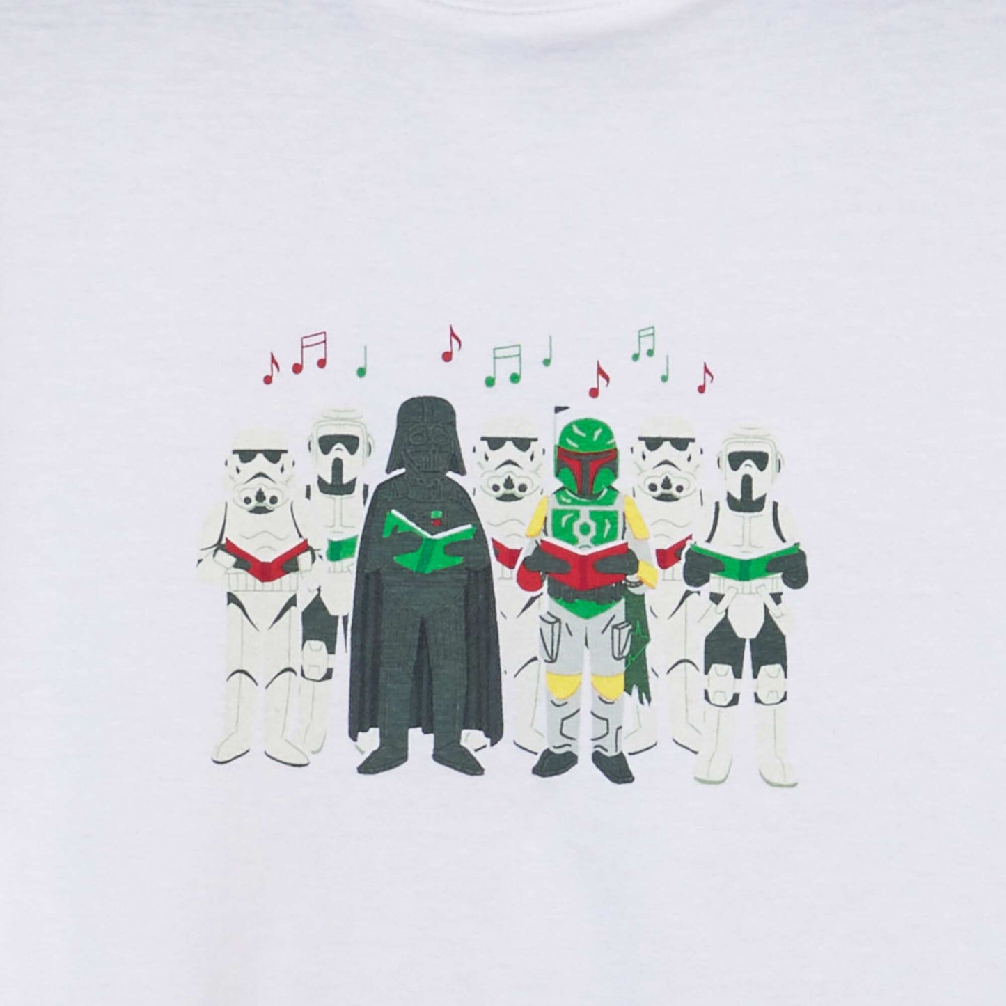 T-shirt 'Star Wars' 'Noël' Blanc