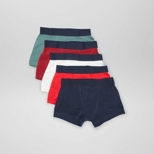 5 boxers unis GRIS