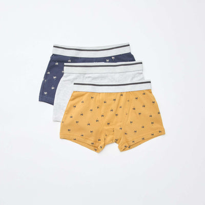 Lot de 3 boxers stretch JAUNE