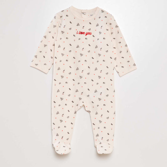 Pyjama dors-bien en coton ROSE
