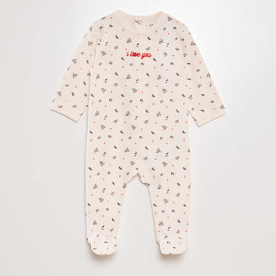 Pyjama dors-bien en coton ROSE