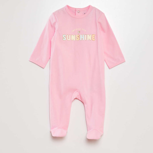 Pyjama dors-bien en coton ROSE