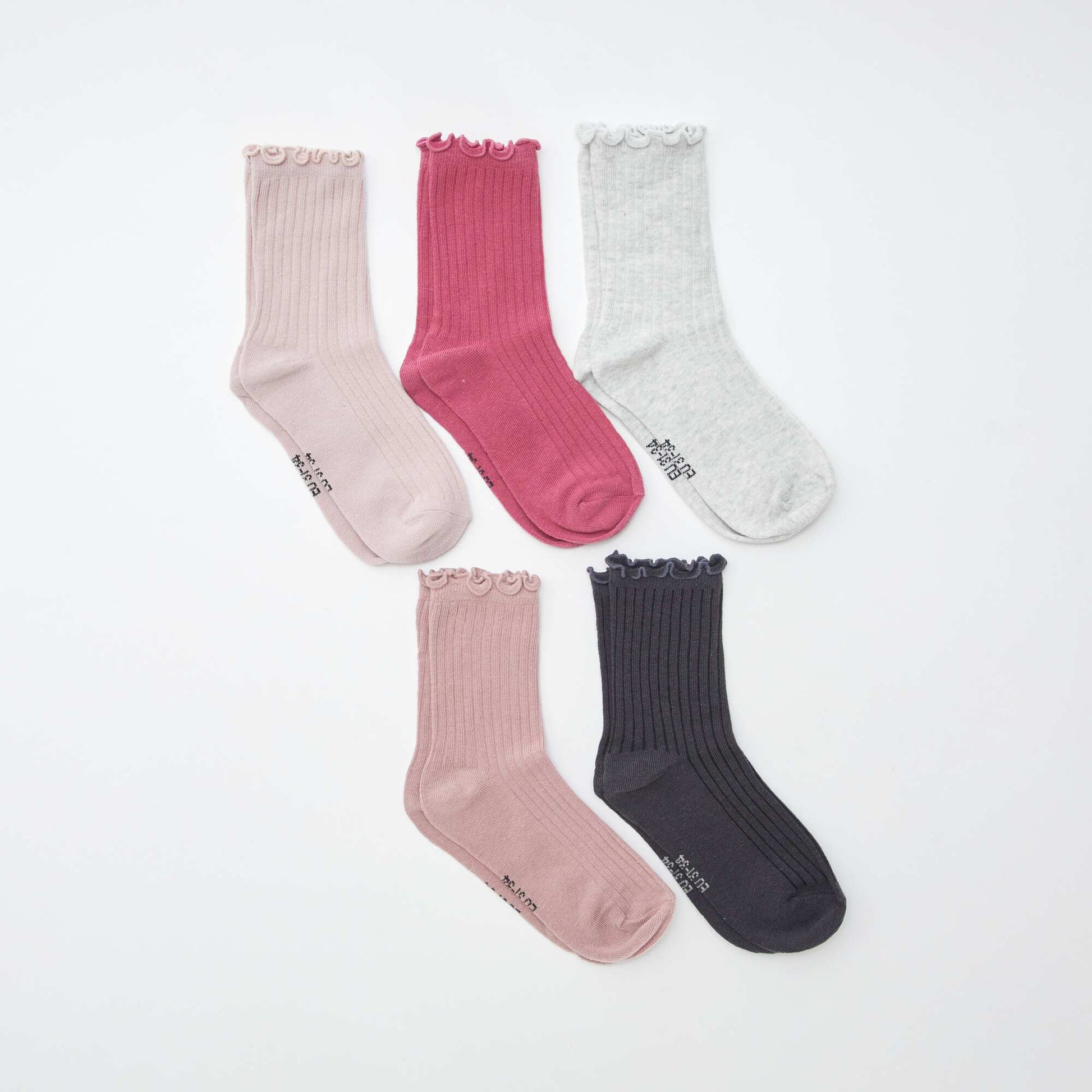 Lot de 5 paires de chaussettes VIOLET