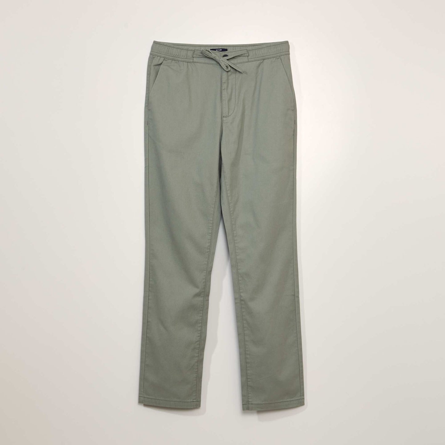 Pantalon chino en coton Vert